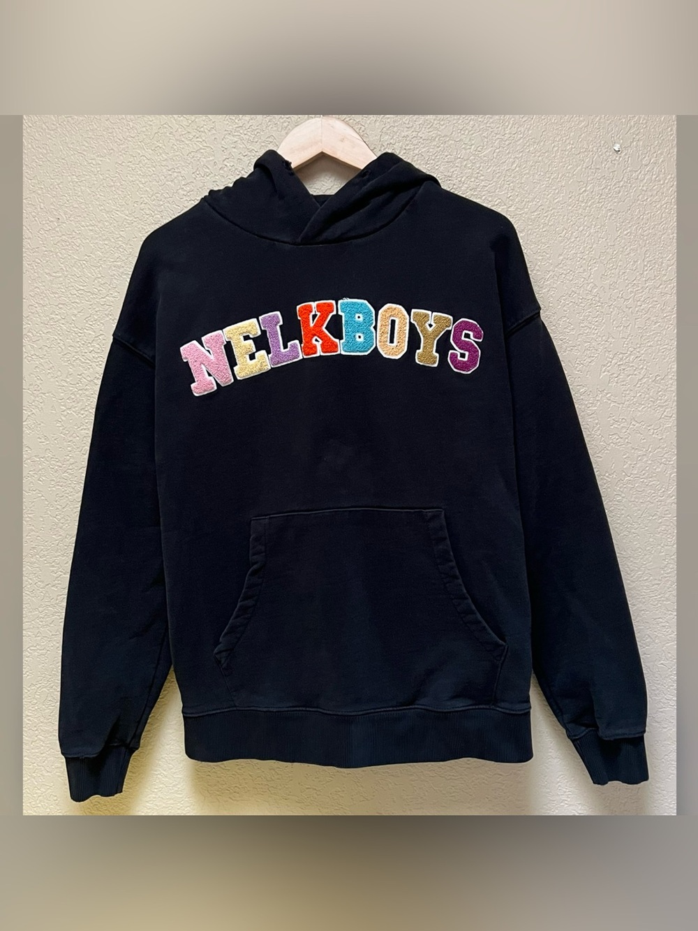 Nelk Boys Logo Black Pullover Hoodie Adult Size- Medium